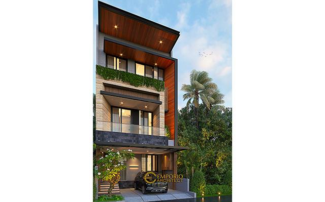 Desain Rumah Modern 3 Lantai Bapak Herry di  Jakarta