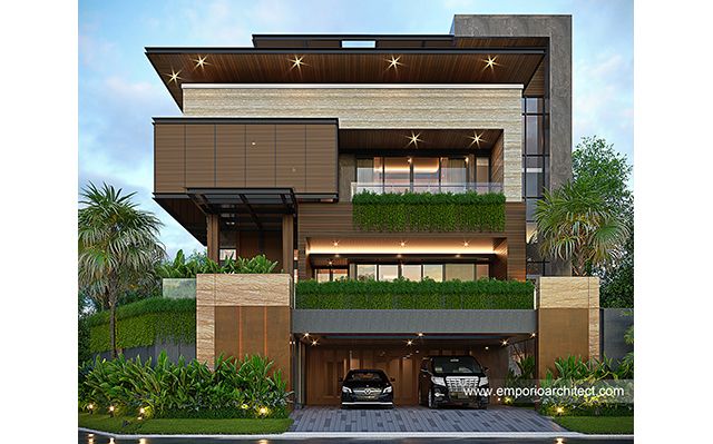 Desain Rumah Modern 3 Lantai Ibu RSK 1704 di  Makassar