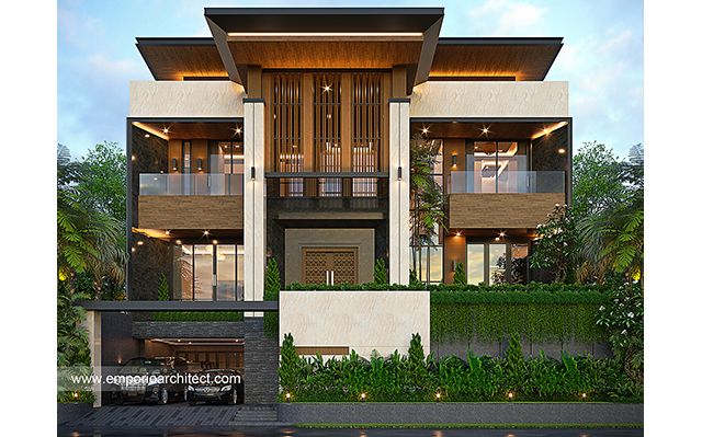 Desain Rumah Modern 3 Lantai Bapak SWD di  Samarinda