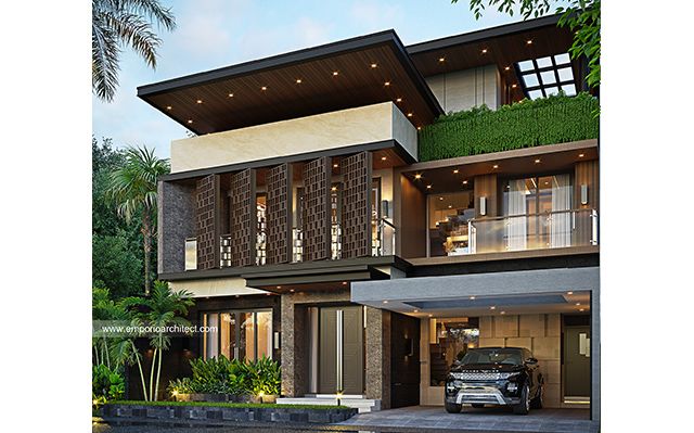 Desain Rumah Modern 3 Lantai Bapak AJR 1755 di  Yogyakarta