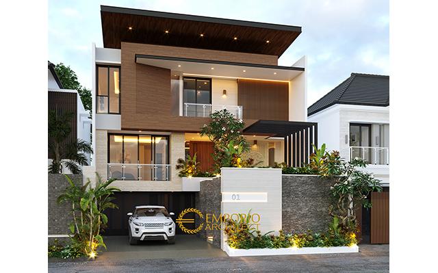 Desain Rumah Modern 3 Lantai Bapak Victor di  Jakarta