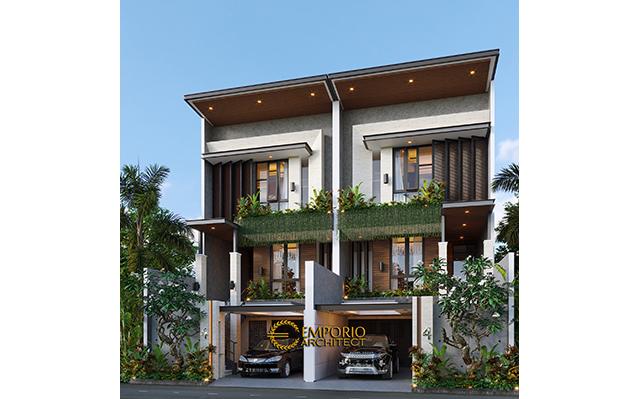 Desain Rumah Modern 3 Lantai Ibu Gena di  Jakarta Selatan