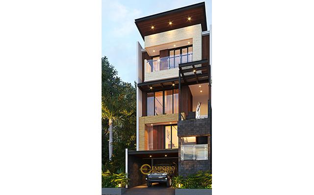 Desain Rumah Modern 3.5 Lantai Bapak Doddy di  Jakarta Utara