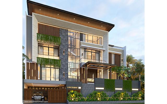 Desain Rumah Modern 3.5 Lantai Bapak RSL 2035 di  Jakarta