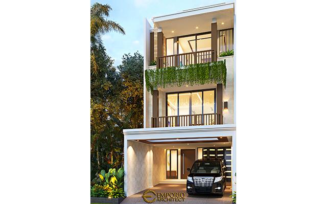 Desain Rumah Modern 3.5 Lantai Bapak Ricky di  Jakarta