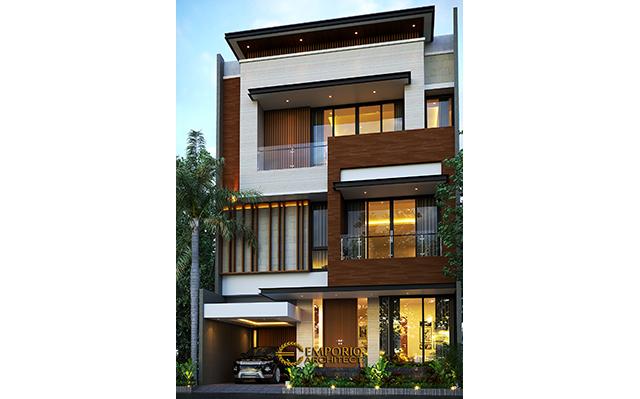 Desain Rumah Modern 4 Lantai Bapak CHL di  PIK, Jakarta Utara