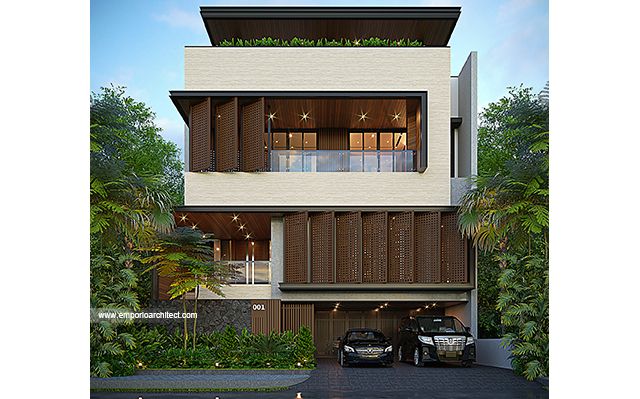 Desain Rumah Modern 4 Lantai Bapak APG di  Serpong, Tangerang Selatan