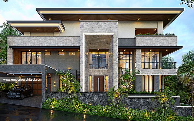 Desain Rumah Modern 4 Lantai Bapak ADM 1792 di  Bandung