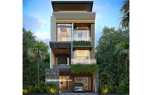 Desain Rumah Modern 4 Lantai Ibu VRG 1612 di  Sunter, Jakarta Utara