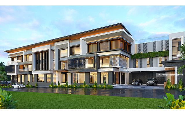 Desain Rumah Modern 4 Lantai Ibu FLN di  Jimbaran, Bali