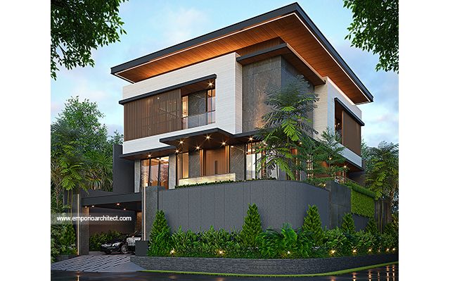 Desain Rumah Modern 4 Lantai Bapak EDT 1849 di  Kepala Gading, Jakarta Utara