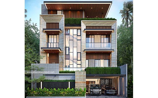 Desain Rumah Modern 4 Lantai Ibu RNI 1623 di  Jakarta