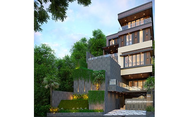 Desain Rumah Modern 5 Lantai Bapak PTS 1962 di  Bandung