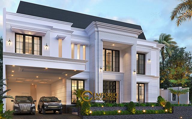 Desain Rumah Modern Classic 2 Lantai Bapak Anthony di  Jakarta Barat