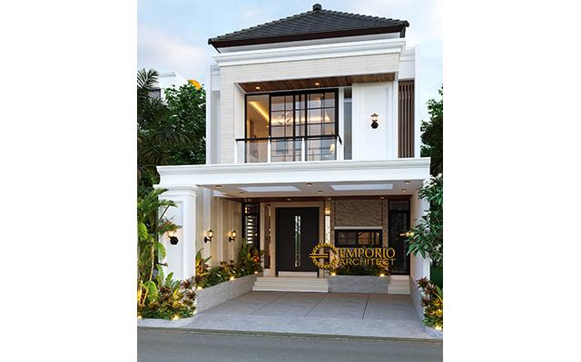 Desain Rumah Modern Classic 2.5 Lantai Bapak Dwi di  Jakarta Selatan