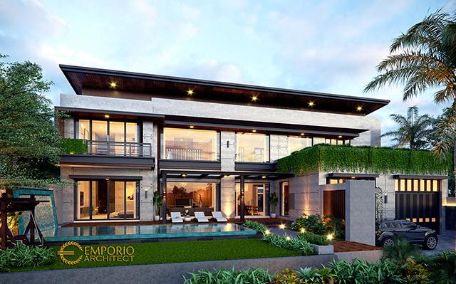 Desain Rumah Modern Industrial 2 Lantai Ibu Wijaya di  Yogyakarta