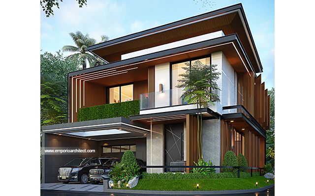 Desain Rumah Modern Minimalis 2 Lantai Bapak ADR 1992 di  Jawa Timur