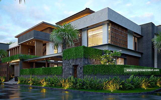 Desain Rumah Modern Minimalis 2 Lantai Bapak BNM 1575 di  Jakarta Barat