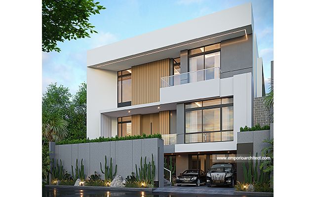 Desain Rumah Modern Minimalis 3 Lantai Bapak PNN di  Samarinda