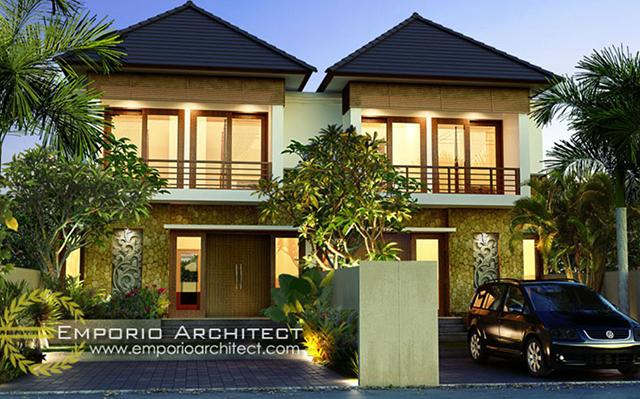 Desain Rumah Villa Bali 2 Lantai Ibu Nyomi di  Denpasar, Bali