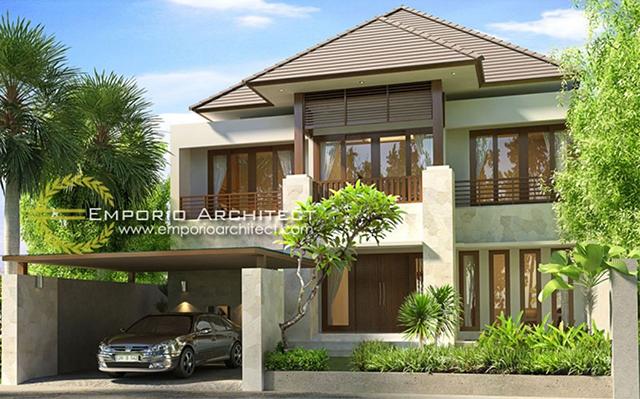 Desain Rumah Villa Bali 2 Lantai Dr. Krisna di  Denpasar, Bali