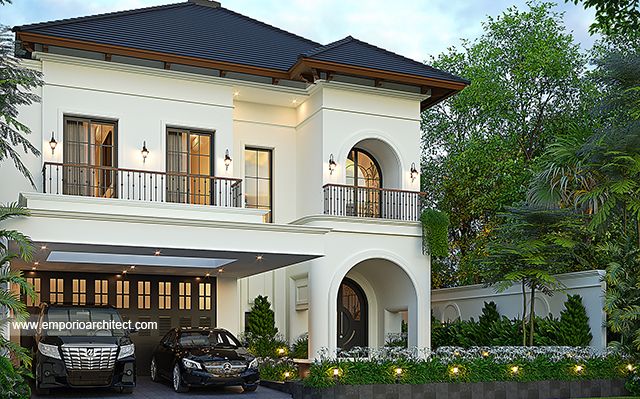 Desain Rumah Spanish Classic 2 Lantai Bapak AS 2022 di  Solo, Jawa Tengah