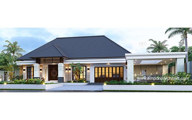 Desain Rumah Villa Bali 1 Lantai Bapak BNY 1178 di  Gorontalo