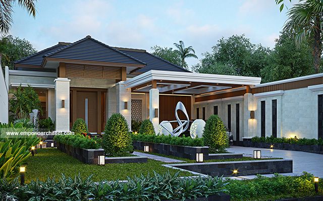 Desain Rumah Villa Bali 1 Lantai Ibu U 1706 di  Yogyakarta