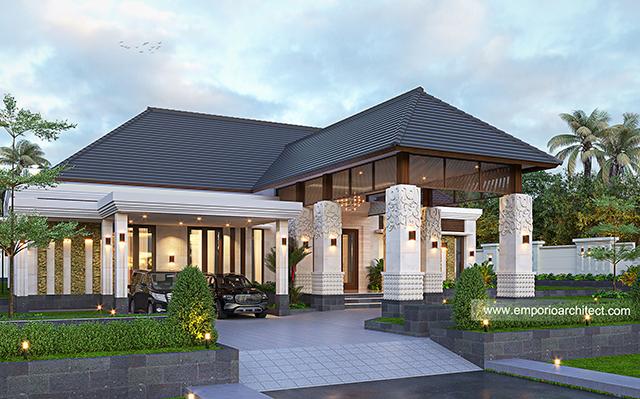 Desain Rumah Villa Bali 1 Lantai Ibu WYN di  Sulawesi Barat