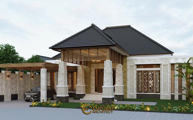 Desain Rumah Villa Bali 1 Lantai Bapak Jon di  Pekanbaru, Riau