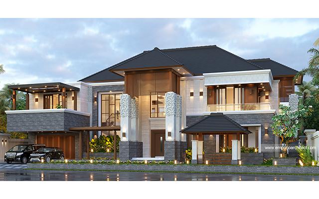 Desain Rumah Villa Bali 2 Lantai Bapak BKT 1212 di  Yogyakarta