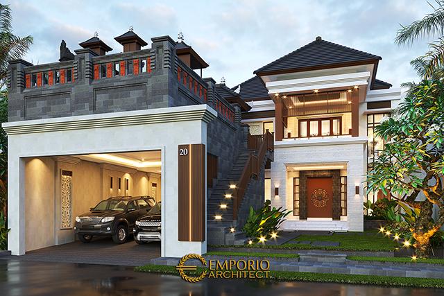 Desain Rumah Villa Bali 2 Lantai Bapak Sanjaya di  Denpasar, Bali