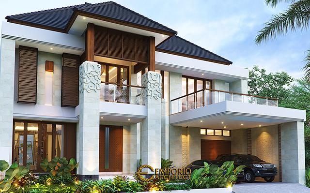 Desain Rumah Villa Bali 2 Lantai Bapak Andi di  Bandung, Jawa Barat