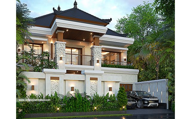 Desain Rumah Villa Bali 2 Lantai Ibu EKD 1898 di  NTB (Nusa Tenggara Barat)