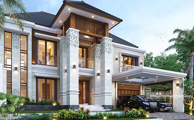 Desain Rumah Villa Bali 2 Lantai Bapak Erik di  Malang, Jawa Timur