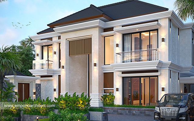 Desain Rumah Villa Bali 2 Lantai Bapak HRY 1606 di  Depok