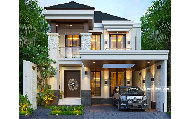 Desain Rumah Villa Bali 2 Lantai Bapak DDT 1701 di  Malang