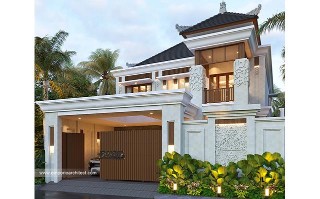 Desain Rumah Villa Bali 2 Lantai Bapak PTP 1357 di  Denpasar, Bali