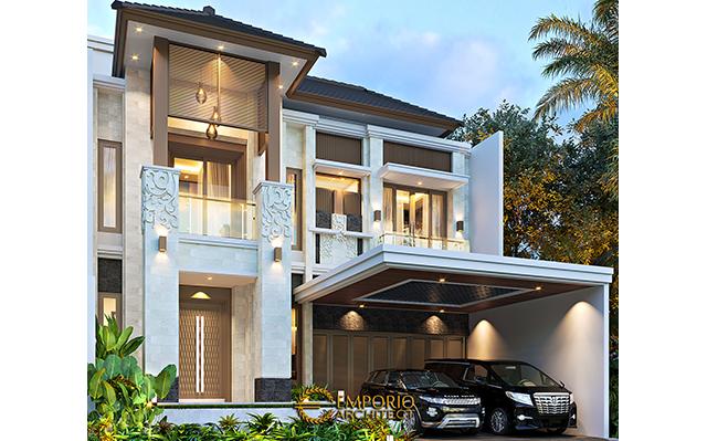 Desain Rumah Villa Bali 2.5 Lantai Bapak Bowo II di  Tegal, Jawa Tengah