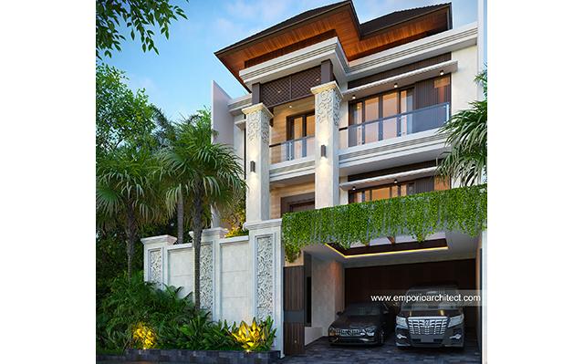 Desain Rumah Villa Bali 3 Lantai Bapak TMI 2046 di  Jakarta Utara