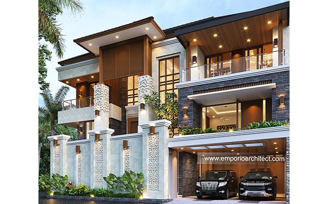 Desain Rumah Villa Bali 3 Lantai Bapak NGH 1185 di  Solo (Surakarta), Jawa Tengah