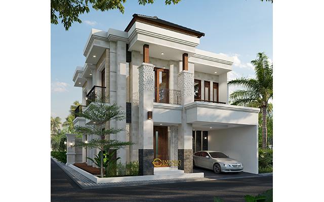 Desain Rumah Villa Bali Classic 2 Lantai Bapak Toni di  Batam