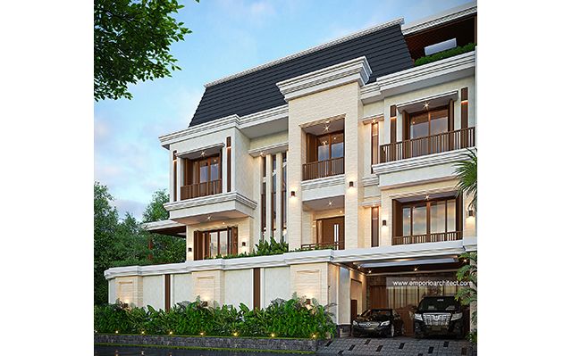 Desain Rumah Villa Bali Modern 4 Lantai Bapak AFS dan Bapak TMS 1736 di  Jakarta