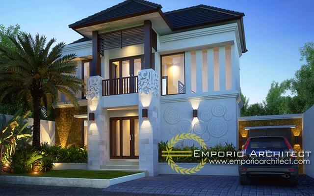 Desain Rumah Villa Bali 2 Lantai Bapak Wayan Budi di  Denpasar, Bali