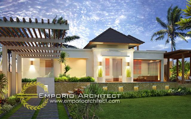 Desain Villa Amarilis Style Villa Bali 1 Lantai di  Denpasar, Bali