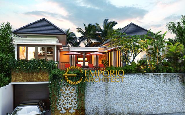 Desain Villa Style Villa Bali 2 Lantai Bapak Wahyu di  Malang