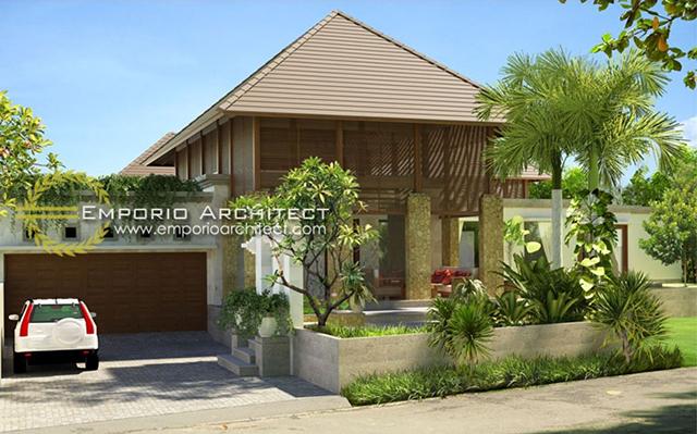 Desain Villa Style Villa Bali 2 Lantai Ibu Hetty di  Salatiga, Jawa Tengah