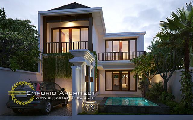 Desain Villa Style Villa Bali 2 Lantai Ibu Dewi di  Jimbaran Bali