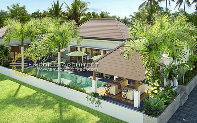 Desain Villa Style Villa Bali 1 Lantai Ibu Maryam di  Gianyar, Bali