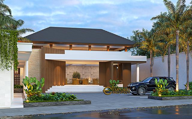 Desain Villa Modern 1 Lantai Bapak Didik di  Lampung